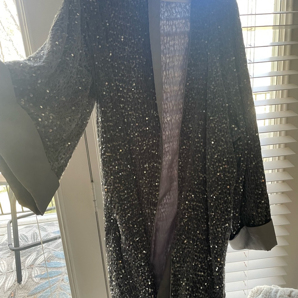 Dressed in LALA Disco Fever Sparkling Sequin Kimono- out of stock online - RARE